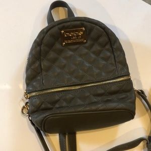 Bebe Army Green Backpack Purse w/ Bonus 31 wallet!